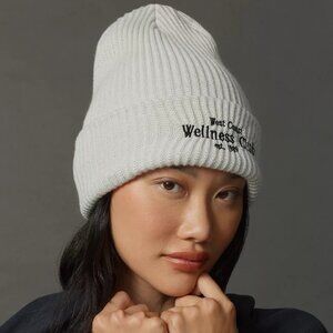 Daily Practice by Anthropologie Sport Club Ribbed Beanie - Light Grey - NWT
